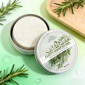Organic Solid <b>Shampoo</b> Bar with Rosemary Oil for Thinning Strengthens Thickens Controls Oil Dandruff Soap for Scalp Cleansing - Product Image 3