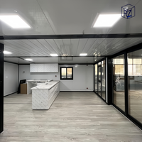 Boutique-restaurant modulaire personnalisée en conteneur, bâtiment commercial préfabriqué à démontage rapide, directement de l'usine Ray-Zen