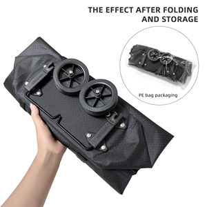 आउटडोर यात्रा और पिकनिक के लिए पहियों के साथ tpu वाटरप्रूफ तह कैंटर ट्रॉली बैग पोर्टेबल हैंड पुल कार्ट - Product Image 4