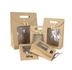 Bolsas de Papel Kraft con Ventana para Regalos, Galletas, Dulces, Alimentos, Pan, Aperitivos, Productos Horneados, Bolsas para Llevar - Product Image 4