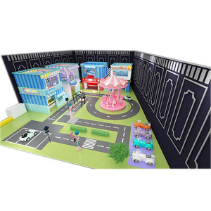 Parque Infantil Interior Personalizado con Diseño de Carreras de Autos y Temática de Carrusel para Niños - Product Image 2