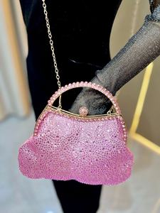 Bolso de Noche con Pedrería Brillante 2026 <span class=keywords><strong>para</strong></span> Mujer, Cartera de Lentejuelas Brillantes con Cadena <span class=keywords><strong>para</strong></span> Hombro, Bolso de Boda con Asa Dorada y Cuentas de Cristal - Product Image 5