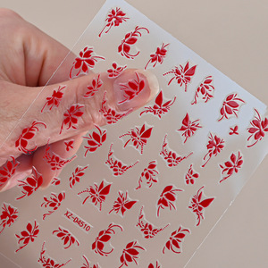 Pegatinas para <span class=keywords><strong>Uñas</strong></span> del Día <span class=keywords><strong>de</strong></span> San Valentín, 12 Estilos, Corazón Rojo, Tendencia INS, Graffiti, Adhesivos Decorativos para <span class=keywords><strong>Uñas</strong></span> - Product Image 3