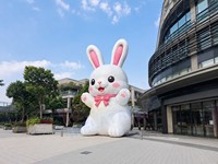 Modèle de lapin gonflable personnalisé, lapin géant, décoration animale de dessin animé, exposition en plein air, promotion de la marque
