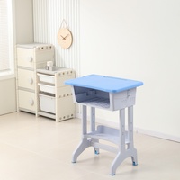 Ensemble Chaise et Bureau Moderne pour Enfants, Hauteur Réglable, Écologique, en Plastique et Métal, Mobilier Scolaire avec Rangement pour Salle de Classe, Vente en Gros