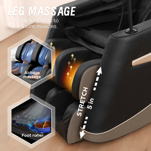 US Stock Ready to Ship Today 3D <b>Zero</b> <b>Gravity</b> Shiatsu Heated Chair <b>Recliner</b> for Wholesale & Retail - Product Image 5