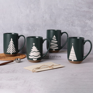 Vui thiết kế độc đáo <span class=keywords><strong>Mug</strong></span> gốm bộ tùy chỉnh Cây giáng sinh Thiết kế cốc - Product Image 3