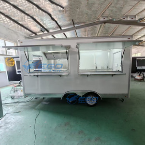 2026 White/black Cheap <b>Concession</b> Street Food <b>Trailer</b> Ice Cream Food Cart Street Mobile Food Truck for Sale - Product Image 3