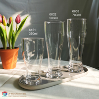 500ml Verre à bière Transparent Polycarbonate Verre à bière Bar Hôtel Restaurant Verre à bière