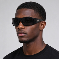 Lunettes de soleil sport polarisées vintage pour la course urbaine, protection UV, pour activités de plein air, de pêche, de moto et de cyclisme, pour hommes