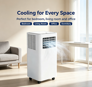 เครื่องปรับอากาศเคลื่อนที่ Airwens 220V 50Hz 7000BTU พร้อมฟังก์ชั่นทำความร้อน ทำความเย็น ฟอกอากาศ ลดความชื้น ประหยัดพลังงาน เงียบสงบ เหมาะสำหรับใช้ในบ้าน - Product Image 5