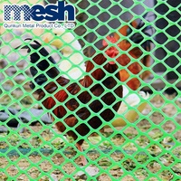 Filet en plastique plat en polypropylène extrudé, maille simple