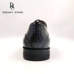 Chaussures Derby italiennes faites à la main de qualité supérieure Dream Stark en cuir véritable pour hommes d'affaires, chaussures habillées pour hommes - Product Image 4