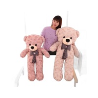 Oso de Peluche Gigante con Lazo, Peluche Suave y Almohada para Abrazar, Regalo de Cumpleaños Popular para Mujeres y Niñas