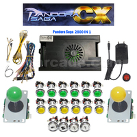 Kit de jeu d'arcade 2800-en-1 DIY, système multi-jeux, pièces de machine d'arcade avec carte de contrôle, joystick et boutons (sans boîtier)