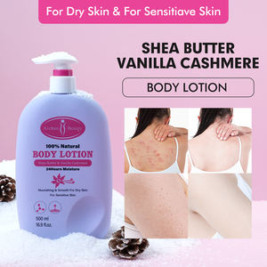 Lotion Corporelle Hydratante au Beurre de Karité Marque Blanche Vanille Cachemire Nourrissante Lissante pour Peaux Sèches Crème Hydratante Corporelle - Product Image 5