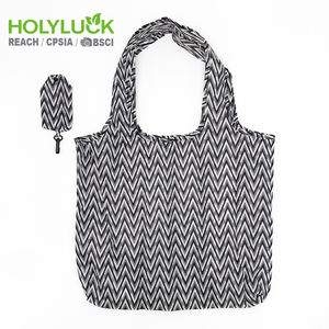 Buste regalo in Nylon 210 Rip Stop sacchetti della spesa in poliestere pieghevoli con Logo personalizzato e custodia portatile per - Product Image 6