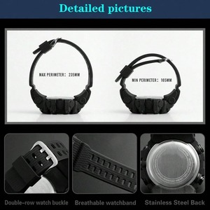 Men's Luxury LED <strong>Digital</strong> Sport Watches Multifunction Fitness Electronic Chronograph <strong>Clock</strong> 40mm Hand Dial Display Alarm Perfect - Product Image 6