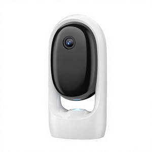 Cámara para Mascotas con Control Remoto por WiFi y Aplicación, Visión Nocturna, Detección de Movimiento, Alertas, Discos Voladores Ecológicos, Animación Interactiva - Product Image 1