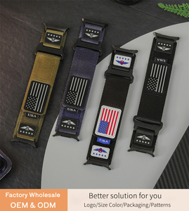 Bracelet en nylon tressé à libération rapide personnalisé OEM ODM pour <span class=keywords><strong>Apple</strong></span>, Samsung Galaxy Watch, Garmin Watch, bracelets de montre 20 mm 22 mm - Product Image 6