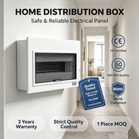 DELIXI Boîtier de distribution d'éclairage en gros, Tableau de protection 100A, Boîtier de disjoncteur sur rail DIN, IP30, 230V, en plastique, avec verrouillage, OEM ODM