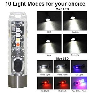 Đèn Pin 400 Lumens Với Đèn LED Cảnh Báo SST20 Đèn Pin LED S11New <span class=keywords><strong>Mini</strong></span> Pocket <span class=keywords><strong>Usb</strong></span> Có Thể Sạc Lại Chất Lượng Cao Siêu Ray - Product Image 2