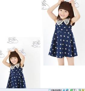 Vestido Corto sin Mangas con Estampado de Animales para Niñas, con Volantes de Encaje, de Proveedor Chino - Product Image 4
