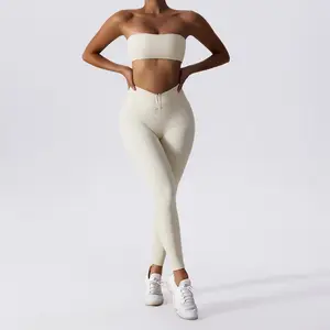 Vêtements de sport collants de sport d'entraînement leggings fitness séchage rapide vêtements de sport pour femmes ensemble de yoga vêtements de fitness de marque privée