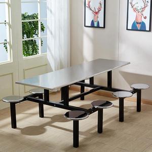 Stainless Steel <b>Table</b> <b>Chair</b> Set <b>4</b> 8 Seats Commercial Restaurant Fast Food Dining Modern Simple Design - Product Image 4