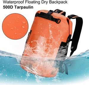 Zaino da Escursionismo Resistente all'Acqua, Personalizzabile, 30L, Impermeabile, per Campeggio e Attività all'Aperto, con Chiusura Roll Top - Product Image 4