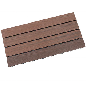 Bên ngoài 600mm 60cm DIY decking gạch WPC gỗ composite nhựa sàn boong cho Patio - Product Image 2