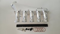 Collecteur d'admission haute performance pour Volvo 850 S70 V70 C70 B5234 5 cylindres turbo, en aluminium billette avec rail de carburant