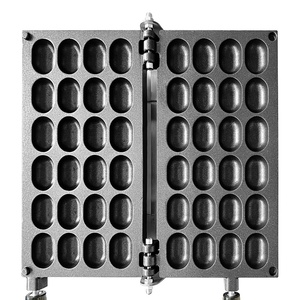 เครื่องทำขนมบีนพาย ZZ340 เครื่องทำวาฟเฟิล เครื่องทำขนมขบเคี้ยว อุปกรณ์สำหรับร้านค้า เครื่องอบวาฟเฟิลรูปไข่ยิ้มลูกเป็ด - Product Image 2