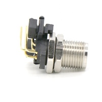 Contatti PCB ad angolo retto vite CNC M12 connettore A codice A femmina A 5pin con montaggio A pannello A 90 gradi