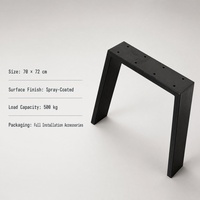 Pieds de table industriels pour meubles de bureau et d'appartement DIY, pour salle à manger, salon, chambre et usage extérieur