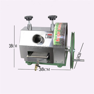 Presse à jus de canne à sucre manuelle en acier inoxydable pour petites entreprises, à commande par roue - Product Image 2