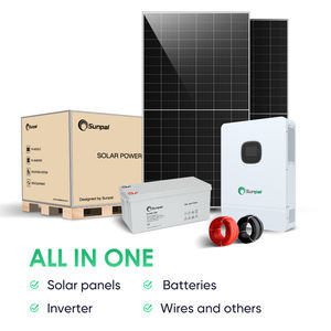 Sunpal家庭用フルキットソーラーパネルセット5000Wオフグリッドスタンド単独のソーラーパワーシステム5Kw家庭用 - Product Image 2
