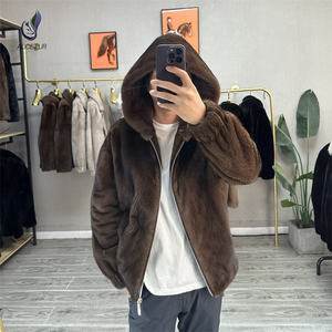 Di alta qualità di Design di moda invernale caldo e spesso morbido <span class=keywords><strong>cappotto</strong></span> di pelliccia di <span class=keywords><strong>visone</strong></span> per gli uomini - Product Image 6