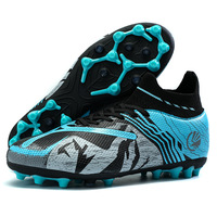 Chaussures de football montantes transfrontalières pour hommes, femmes et enfants ; crampons courts MG durables et antidérapants pour entraînement et matchs en extérieur