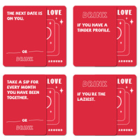 Nouveauté transfrontalière très demandée : Jeu de société portable en papier pour couples, 50 cartes par boîte, personnalisable, avec questions et réponses, dans une boîte colorée, pour un divertissement amusant.