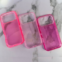 Coque arrière transparente pour iPhone 18 Pro Max, protection robuste 3 en 1, compatible avec Apple iPhone 18, 17 Air, 16, 15 (MOQ 500).