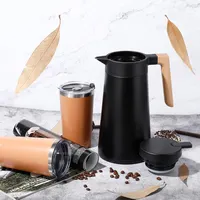 1000Ml Amazon Hot Selling Rvs Thermische Koffie Karaf Turks Arabisch Dallah Roestvrijstalen Vacuüm Termos Koffie Pot