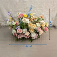A-2020 Boules de fleurs artificielles en soie de haute qualité pour centre de table, petites compositions vertes pour décoration de mariage, événements et fêtes