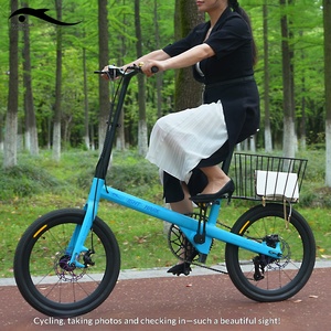 <span class=keywords><strong>Bicicleta</strong></span> <span class=keywords><strong>Plegable</strong></span> de Fibra de Carbono Qingsha Technology, 20 Pulgadas, Frenos de Disco Dobles, Capacidad de Carga de 100 kg, 7 Velocidades, <span class=keywords><strong>Bicicleta</strong></span> Urbana - Product Image 4