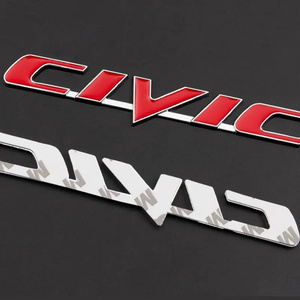 Emblèmes de voiture en métal, badges, autocollants pour le coffre arrière et la carrosserie pour <span class=keywords><strong>Honda</strong></span> Civic - Product Image 6