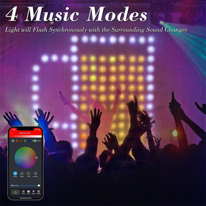 Luces de ventana de cortina inteligente RGB 400 LED patrón y texto luces de cadena programables lámpara de guirnalda de hadas para decoración de Navidad - Product Image 4