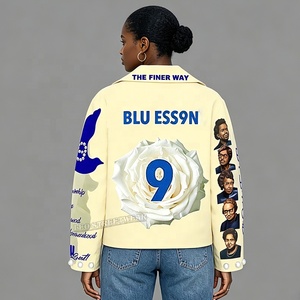 Chaqueta de Mujer Personalizada con Tapicería, Ropa de la Hermandad Zeta Beta, Cárdigan Jacquard Tejido, Chaqueta con Secuencia de Letras Griegas - Product Image 3