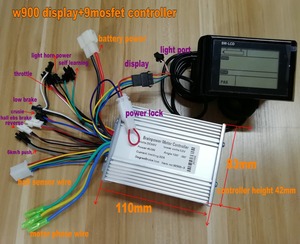 전기 자전거 스쿠터 ATV <span class=keywords><strong>MTB</strong></span> 용 BLDC 컨트롤러 400w450w500w600w800w1000w1200w + LCD 디스플레이 배터리 표시기 w900 24v36v48v60v - Product Image 3