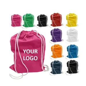 Saco de embalagem com cordão de sarja de algodão para bolsas, saco de embalagem com logotipo personalizado, poeira e travesseiros modeladores com seu logotipo