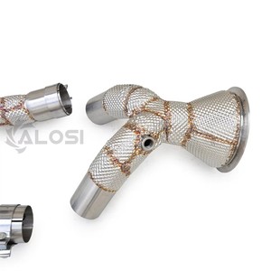 Tuyau de descente à haut débit (Decat Downpipe) pour Audi A6 A7 A8 C8 3.0T EA839 2019-2024 |   Collecteur d'échappement haute performance en acier inoxydable T304 - Product Image 4